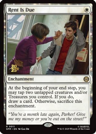 Image of Rent Is Due (PRE-011) - Prerelease Cards Foil