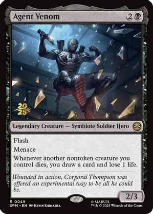 Image of Agent Venom (PRE-049) - Prerelease Cards Foil