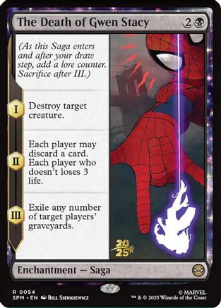 Image of The Death of Gwen Stacy (PRE-054) - Prerelease Cards Foil