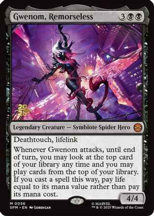 Image of Gwenom, Remorseless (PRE-056) - Prerelease Cards Foil