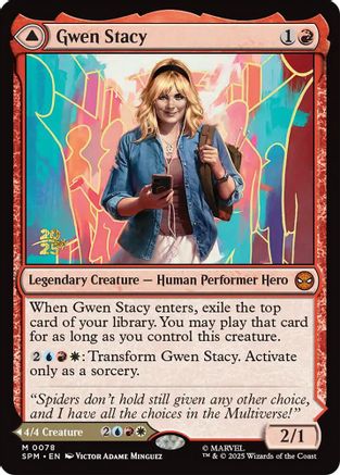 Image of Gwen Stacy (PRE-078) - Prerelease Cards Foil