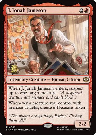 Image of J. Jonah Jameson (PRE-081) - Prerelease Cards Foil