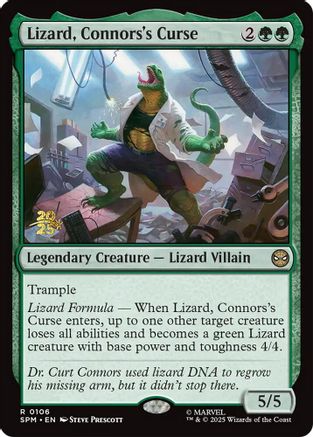 Image of Lizard, Connors's Curse (PRE-106) - Prerelease Cards Foil