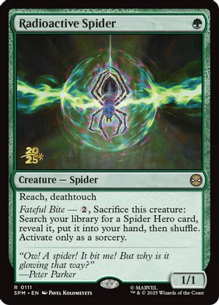 Image of Radioactive Spider (PRE-111) - Prerelease Cards Foil