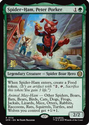 Image of Spider-Ham, Peter Porker (PRE-114) - Prerelease Cards Foil