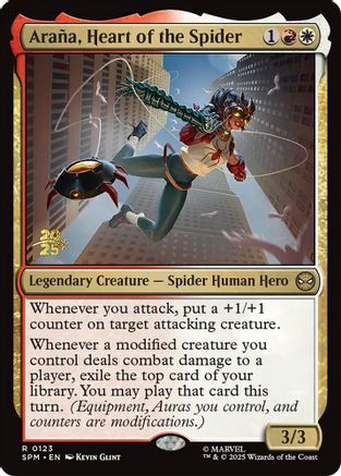 Image of Arana, Heart of the Spider (PRE-123) - Prerelease Cards Foil