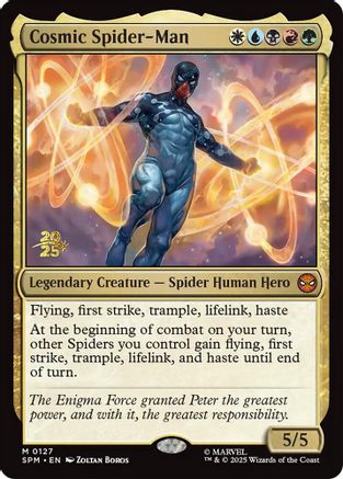 Image of Cosmic Spider-Man (PRE-127) - Prerelease Cards Foil