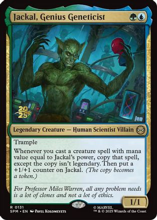 Image of Jackal, Genius Geneticist (PRE-131) - Prerelease Cards Foil