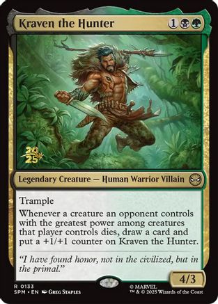 Image of Kraven the Hunter (PRE-133) - Prerelease Cards Foil