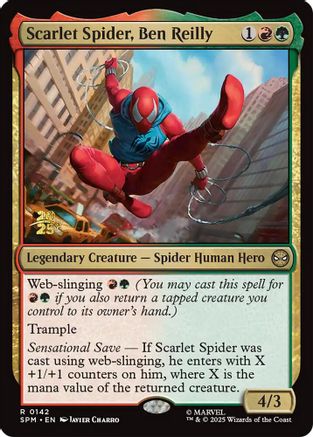 Image of Scarlet Spider, Ben Reilly (PRE-142) - Prerelease Cards Foil