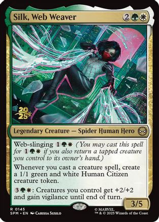 Image of Silk, Web Weaver (PRE-145) - Prerelease Cards Foil