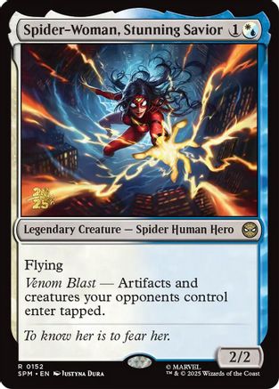 Image of Spider-Woman, Stunning Savior (PRE-152) - Prerelease Cards Foil