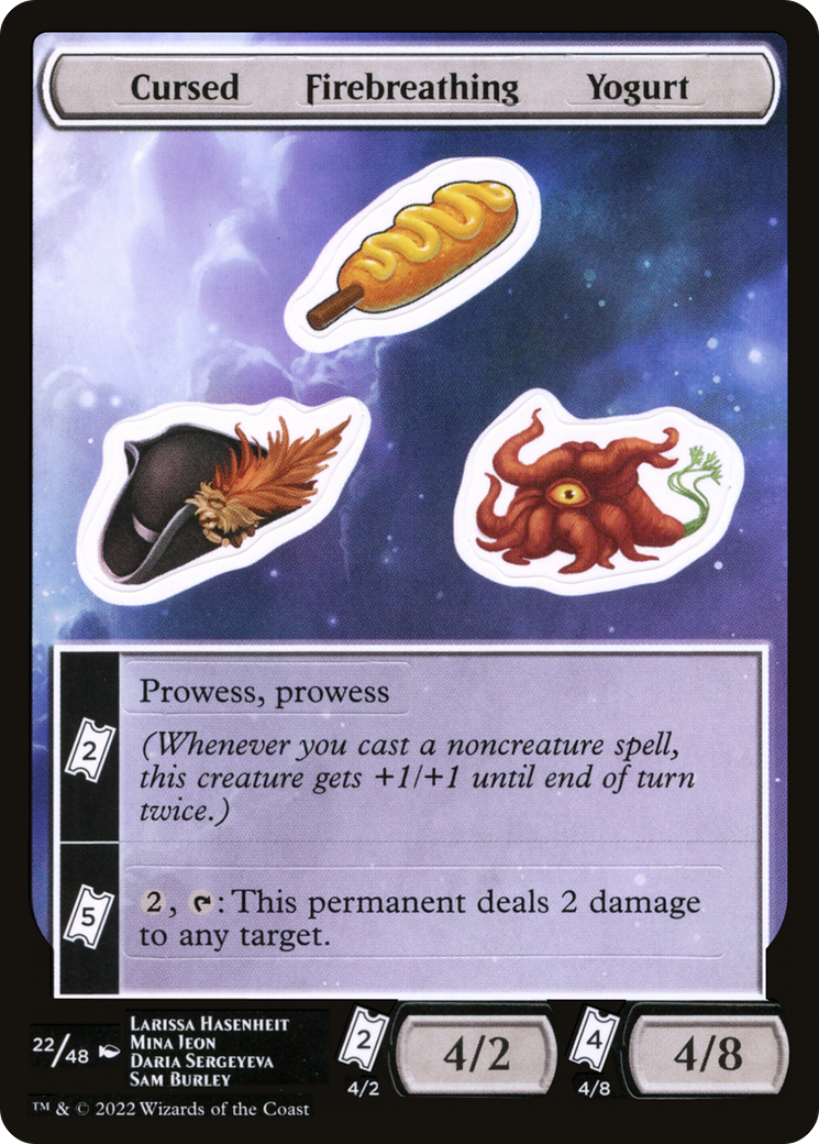 Image of Cursed Firebreathing Yogurt (UNF-022) - Unfinity Sticker Sheets
