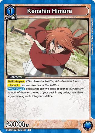 Image of Kenshin Himura (009) (UE11BT/RNK-1-009) - UE11BT Rurouni Kenshin Foil