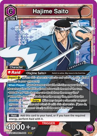 Image of Hajime Saito (040) (UE11BT/RNK-1-040) - UE11BT Rurouni Kenshin Foil