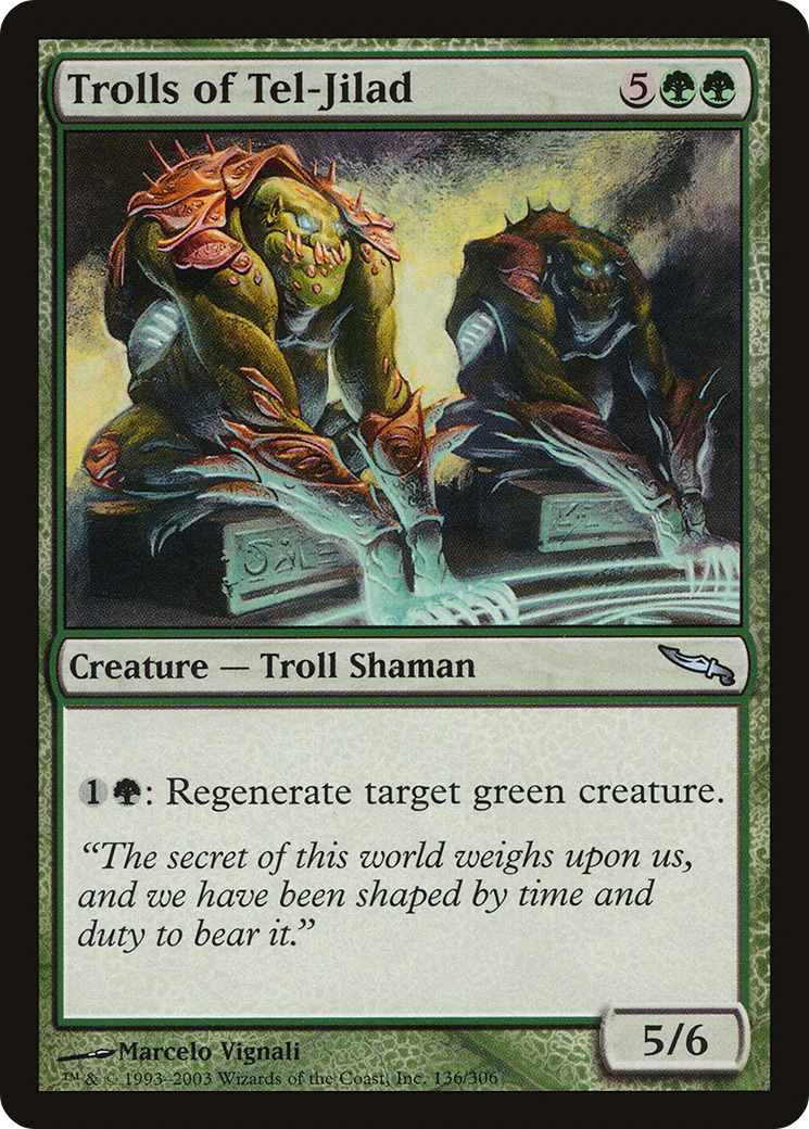 Image of Trolls of Tel-Jilad (MRD-136) - Mirrodin Foil