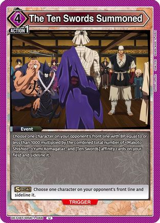 Image of The Ten Swords Summoned (UE11BT/RNK-1-066) - UE11BT Rurouni Kenshin