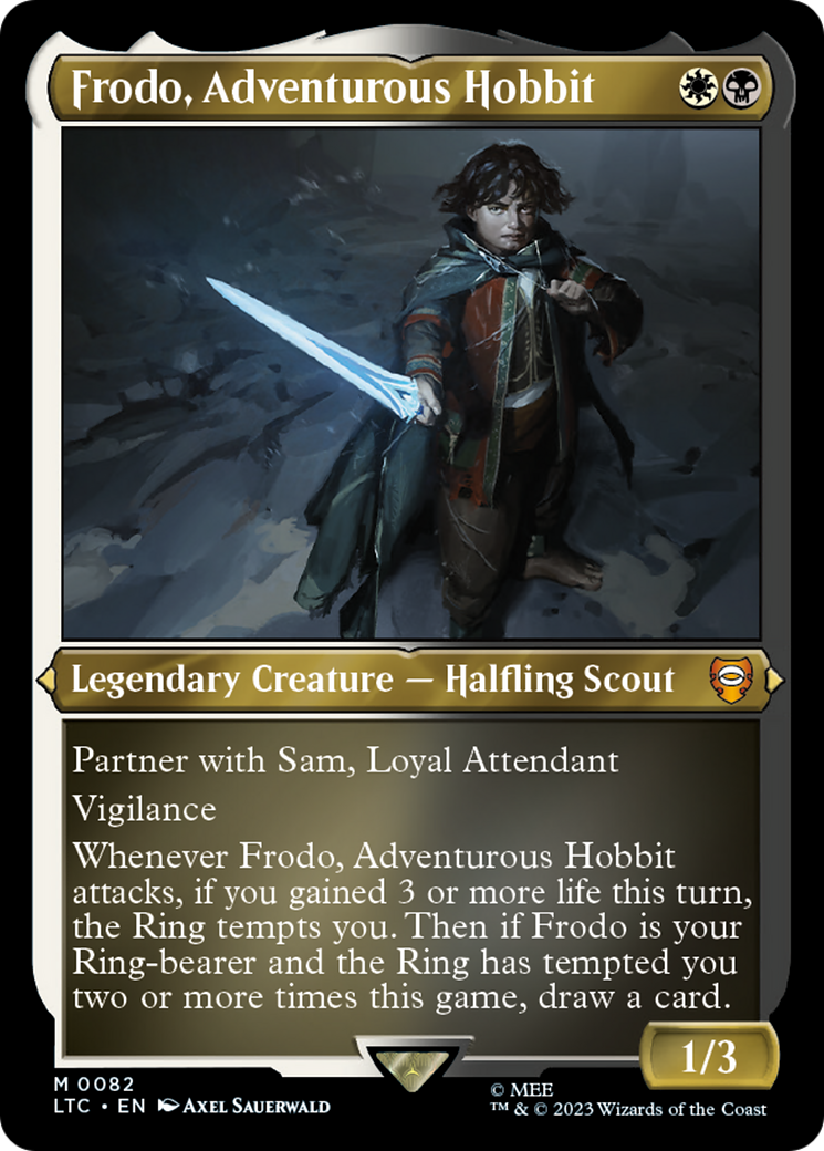 Image of Frodo, Adventurous Hobbit (LTC-082) - Tales of Middle-earth Commander Etched Foil