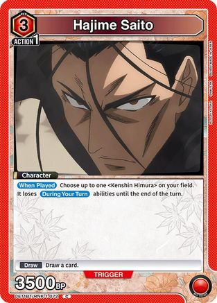 Image of Hajime Saito (072) (UE11BT/RNK-1-072) - UE11BT Rurouni Kenshin