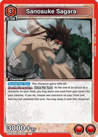 Image of Sanosuke Sagara (076) (UE11BT/RNK-1-076) - UE11BT Rurouni Kenshin Foil