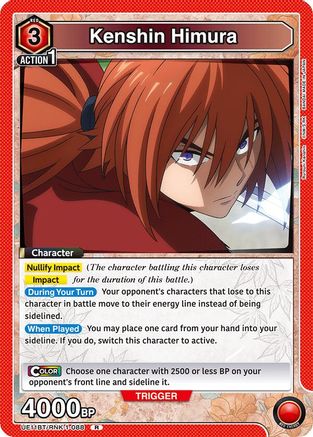 Image of Kenshin Himura (088) (UE11BT/RNK-1-088) - UE11BT Rurouni Kenshin Foil