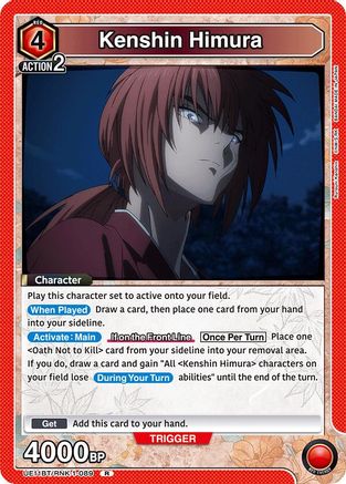 Image of Kenshin Himura (089) (UE11BT/RNK-1-089) - UE11BT Rurouni Kenshin Foil