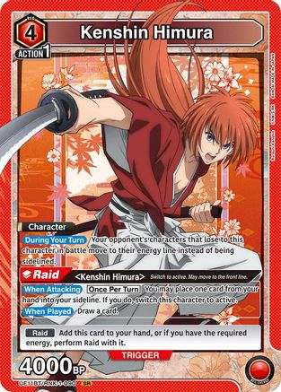Image of Kenshin Himura (090) (UE11BT/RNK-1-090) - UE11BT Rurouni Kenshin Foil