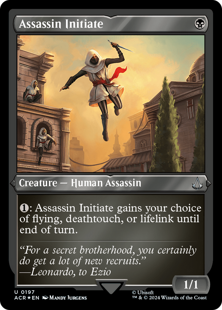 Image of Assassin Initiate (ACR-197) - Assassin's Creed Etched Foil