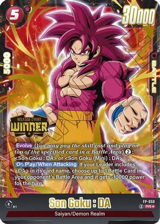 Image of Son Goku : DA - FP-050 (Release Event Winner) (FP-050) - Fusion World Promotion Cards and Packs Holofoil