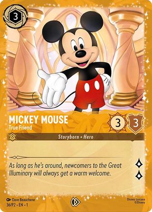 Image of Mickey Mouse - True Friend (Puzzle Promo) (36) - Disney Lorcana Promo Cards Holofoil