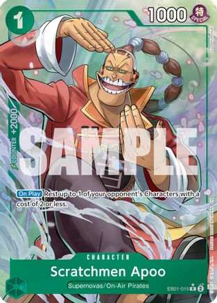 Image of Scratchmen Apoo (Alternate Art) (EB01-015) - Premium Booster -The Best- Vol. 2 Foil