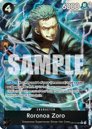 Image of Roronoa Zoro - OP10-095 (Alternate Art) (OP10-095) - Premium Booster -The Best- Vol. 2 Foil