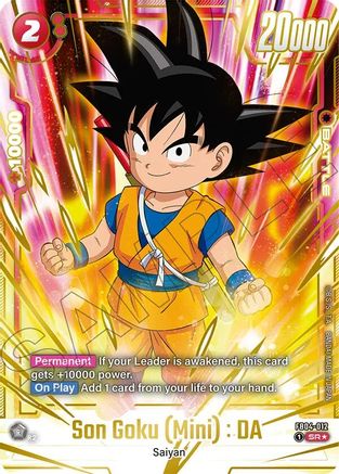 Image of Son Goku (Mini) : DA - FB04-012 (Gold) (FB04-012) - Fusion World Promotion Cards and Packs Holofoil