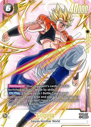Image of Gogeta - FB06-097 (Gold) (FB06-097) - Fusion World Promotion Cards and Packs Holofoil