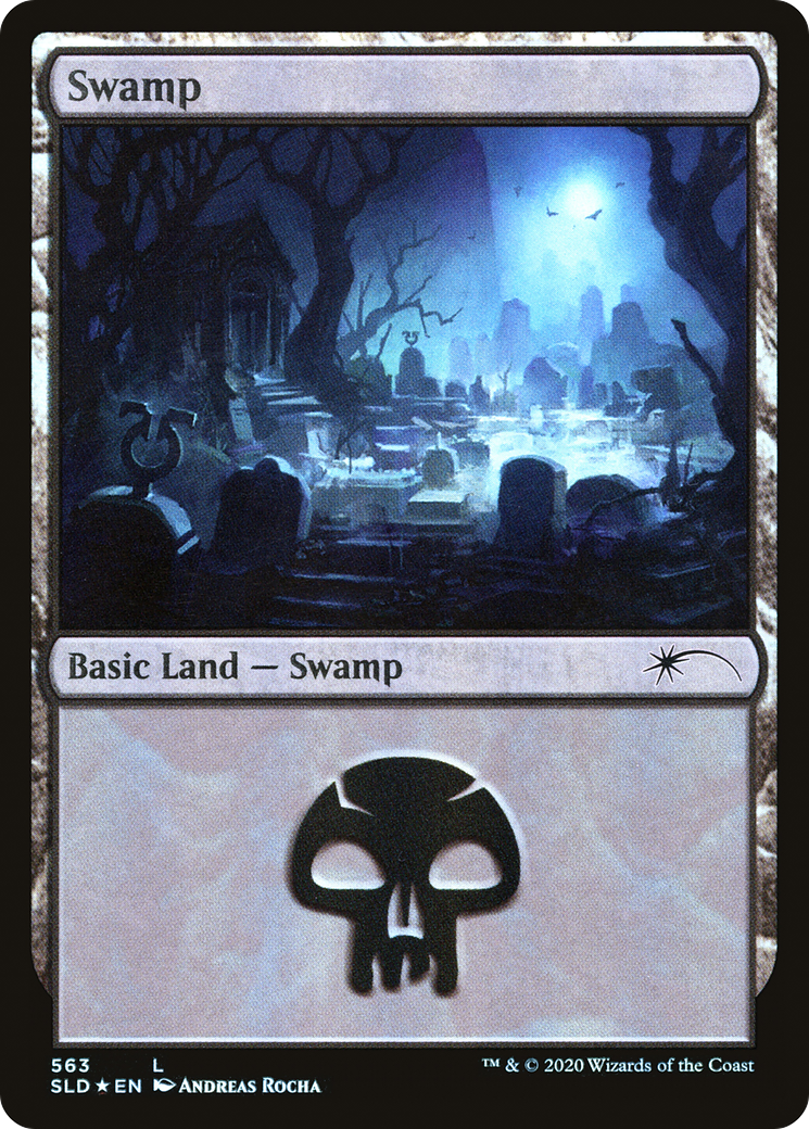 Image of Swamp (563) (SLD-563) - Secret Lair Drop Foil