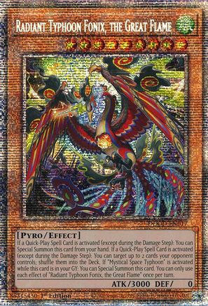 Image of Radiant Typhoon Fonix, the Great Flame (Starlight Rare) (DOOD-EN017) - Doom of Dimensions 1st Edition