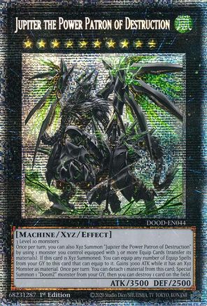 Image of Jupiter the Power Patron of Destruction (Starlight Rare) (DOOD-EN044) - Doom of Dimensions 1st Edition