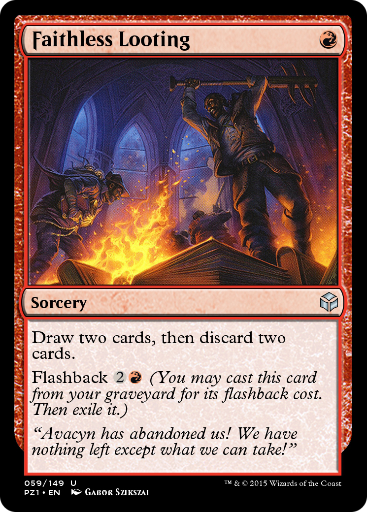 Image of Faithless Looting (PZ1-059) - Legendary Cube Prize Pack