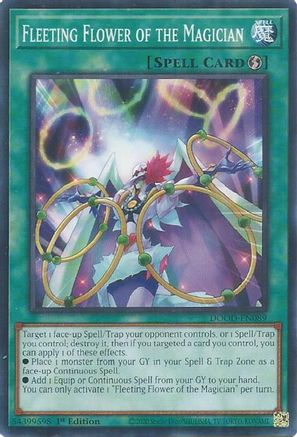 Image of Fleeting Flower of the Magician (DOOD-EN089) - Doom of Dimensions 1st Edition