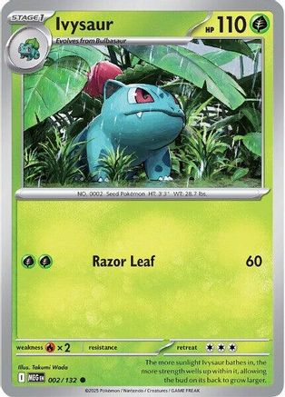 Image of Ivysaur 002/132  ME01 Mega Evolution - Common
