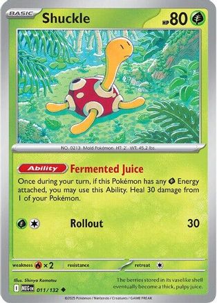 Image of Shuckle 011/132  ME01 Mega Evolution - Uncommon