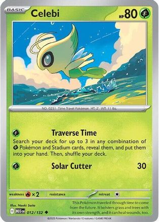 Image of Celebi 012  ME01 Mega Evolution - Uncommon