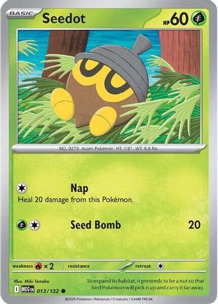 Image of Seedot 013  ME01 Mega Evolution - Common