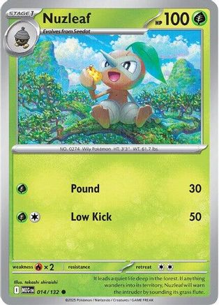 Image of Nuzleaf 014  ME01 Mega Evolution - Common