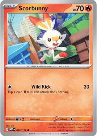 Image of Scorbunny 026  ME01 Mega Evolution - Common