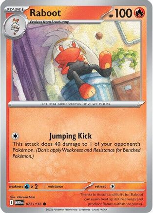 Image of Raboot 027  ME01 Mega Evolution - Common