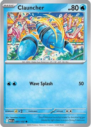 Image of Clauncher 037  ME01 Mega Evolution - Common