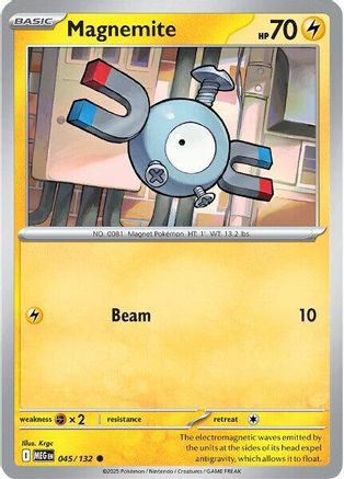 Image of Magnemite 045  - Reverse Holofoil ME01 Mega Evolution - Common