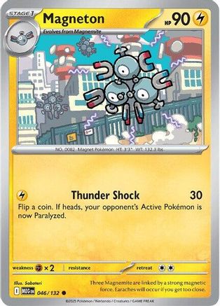 Image of Magneton 046  - Reverse Holofoil ME01 Mega Evolution - Common
