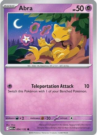 Image of Abra 054/132  ME01 Mega Evolution - Common